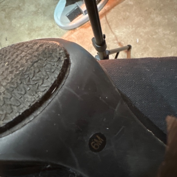 MK boots black pebbled leather winter boots fur lined - Picture 14 of 16